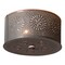 Irvin's Country Tinware Round Ceiling Light with Chisel in Country Tin